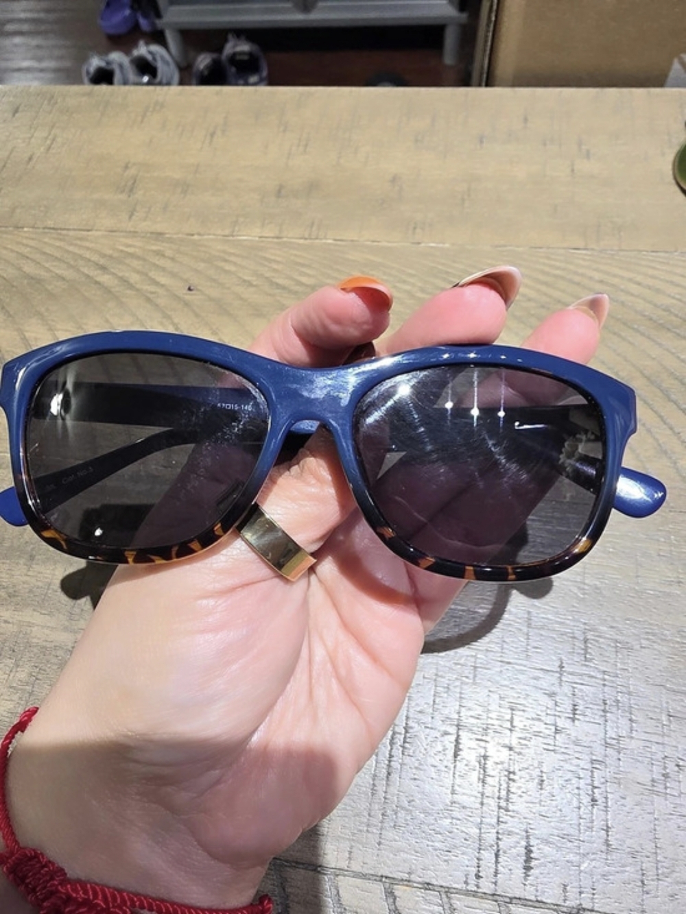 Fossil Hunter Blue & Brown Sunglasses
